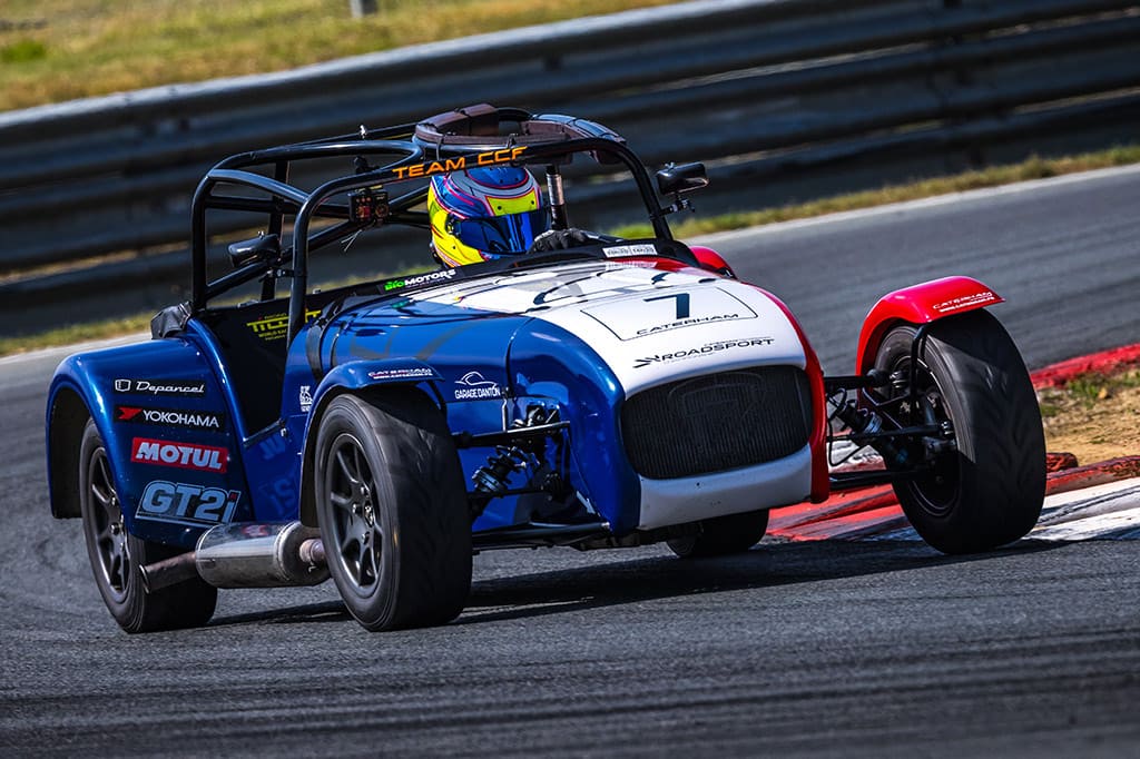 Caterham Roadsport bleu blanc rouge